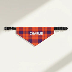 Pitbull Hub™ Personalized Plaid Bandana Collar